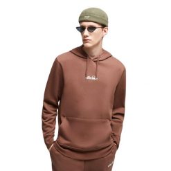 Bluza z kapturem Ellesse Pershuta Oh. Brązowe bluzy damskie Ellesse, s, bez wzorów, z materiału, bez ramiączek, z kapturem. Za 255.00 zł.