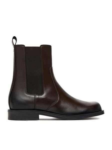 Gino Rossi Sztyblety C-MASSI-25650 Brązowy. Brązowe botki damskie Gino Rossi, bez wzorów, ze skóry, bez obcasa, na płaskiej podeszwie, bez zapięcia. Za 299.99 zł.