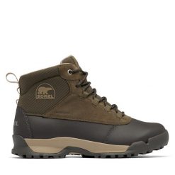 Trekkingi Sorel. Brązowe botki męskie Sorel, bez wzorów, sportowe, bez obcasa, bez zapięcia. Za 589.99 zł.