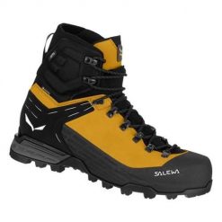Buty trekkingowe męskie Salewa Ortles Ascent Mid Gtx. Żółte buty zimowe męskie Salewa, bez wzorów, z materiału, za kostkę, bez obcasa, bez zapięcia. Za 1,815.00 zł.