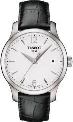 Zegarek Tissot Damski Tradition biała tarcza 33 mm (T063.210.16.037.00). Białe zegarki damskie TISSOT. Za 1,287.99 zł.