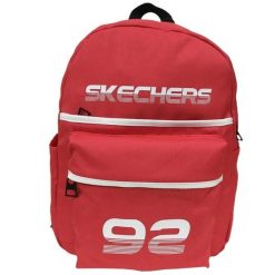 Plecak unisex Skechers Downtown Backpack pojemność 20 L. Czerwone plecaki męskie Skechers, bez wzorów, z materiału, sportowe. Za 89.99 zł.