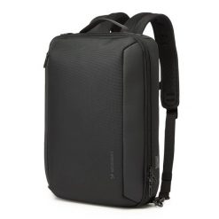 Plecak Wozinsky Premium na laptopa 15,6 cala z paskiem. Czarne plecaki męskie Wozinsky, bez wzorów. W wyprzedaży za 129.00 zł.