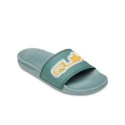 Sandały wsuwane RIVI Zielony Mężczyźni. Zielone sandały męskie Quiksilver, na lato, bez wzorów, z gumy, bez zapięcia. Za 129.99 zł.