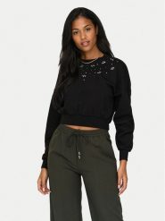 ONLY Bluza Suzi 15331166 Czarny Regular Fit. Czarne bluzy damskie ONLY, l, bez wzorów, z bawełny, bez ramiączek, bez kaptura. Za 109.99 zł.