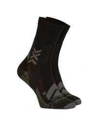 Skarpety X-Socks Hike Expert Silver Crew Black. Czarne skarpety męskie X-Socks, bez wzorów, ze skóry. Za 114.00 zł.
