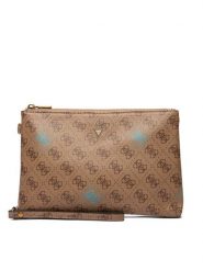 Guess Saszetka PMMICT P5438 Brązowy. Brązowe saszetki i nerki męskie Guess, z aplikacjami, ze skóry. Za 129.99 zł.