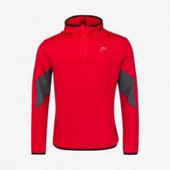 Bluza z kapturem męska Club 22 Tech. Czerwone bluzy męskie Head, l, bez wzorów, z materiału, sportowe, bez ramiączek, z kapturem. W wyprzedaży za 203.00 zł.