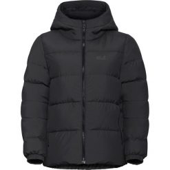 Kurtka puchowa damska Jack Wolfskin Frozen Palace. Czarne kurtki sportowe damskie Jack Wolfskin, s, bez wzorów, z materiału, bez ramiączek, bez kaptura, trekkingowe. Za 1,099.00 zł.