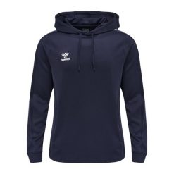 Bluza do piłki ręcznej dla dorosłych Hummel hml CORE XK poly z kapturem. Niebieskie bluzy damskie Hummel, l, bez wzorów, sportowe, bez ramiączek, z kapturem. Za 191.45 zł.