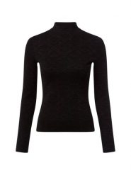 HUGO Sweter - Sinepro Kobiety czarny, L. Czarne swetry nierozpinane damskie Hugo, l, bez wzorów, z dzianiny, bez kołnierzyka, bez ramiączek. Za 429.95 zł.