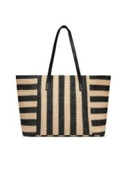 JENNY Torebka JNY-M-022-07 Czarny. Czarne shopperki damskie Jenny, bez wzorów, z syntetyku, bez dodatków. Za 129.99 zł.