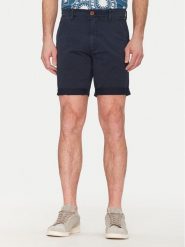Blend Szorty materiałowe 20717939 Granatowy Regular Fit. Niebieskie szorty męskie Blend, bez wzorów, z bawełny. Za 99.99 zł.