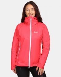 Damska kurtka typu hardshell Kilpi HURRICANE-W. Czerwone kurtki sportowe damskie Kilpi, m, bez wzorów, z hardshellu, bez ramiączek, z kapturem, do biegania. Za 731.89 zł.