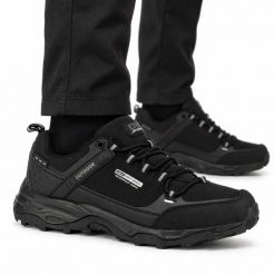Buty męskie sportowe trekkingowe DK PREDATOR LOW SOFTSHELL. Czarne trekkingi męskie DK, z dresówki, bez zapięcia. Za 199.00 zł.