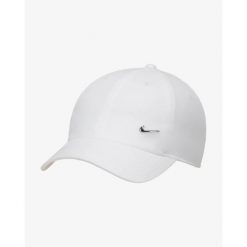 Czapka z daszkiem Nike Dri-Fit Club Unstructured Metal Swoosh. Białe czapki damskie Nike, bez wzorów, sportowe. Za 109.99 zł.