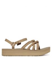 Teva Sandały Midform Kena Slim 1173494 Beżowy. Brązowe sandały damskie Teva, bez wzorów, z materiału, bez obcasa, na płaskiej podeszwie, bez zapięcia. Za 319.99 zł.