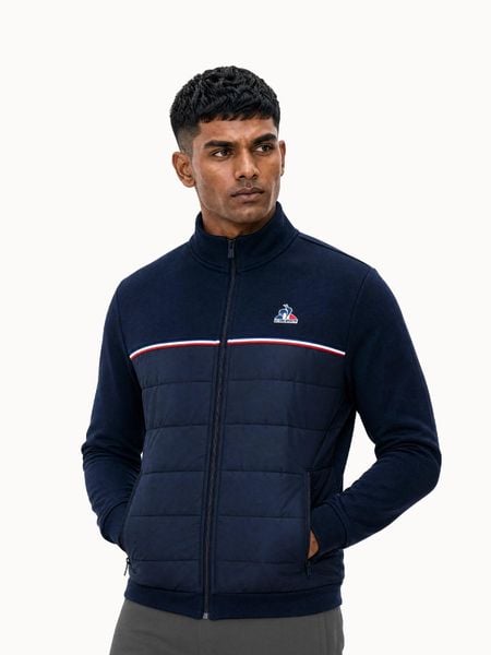 Kurtka Le Coq Sportif Tri SP. Niebieskie kurtki męskie le coq sportif, uniwersalny, bez wzorów, z materiału, sportowe, bez kaptura. Za 560.00 zł.
