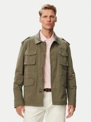 Beverly Hills Polo Club Kurtka przejściowa P-SS26M-JK0197-0342 Zielony Regular Fit. Zielone kurtki męskie Beverly Hills Polo Club, m, bez wzorów, z bawełny, bez kaptura. Za 329.99 zł.