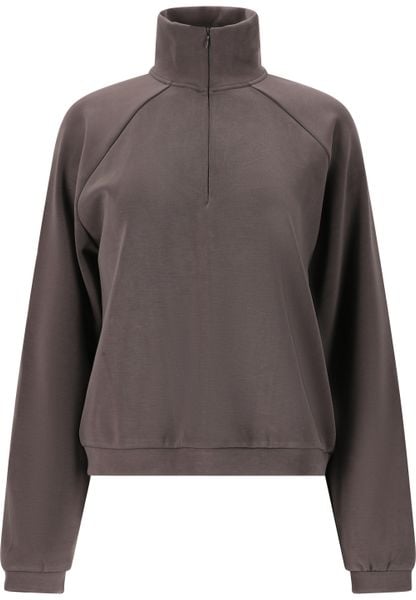 Bluza damska Athlecia Elaina. Szare bluzy damskie Athlecia, m, bez wzorów, z materiału, eleganckie, bez ramiączek, bez kaptura. Za 294.35 zł.