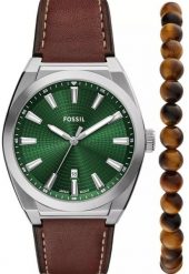Zegarek Fossil Fossil Everett FS6080SET Zegarek męski 41 mm. Zegarki męskie FOSSIL, bez wzorów. Za 599.99 zł.