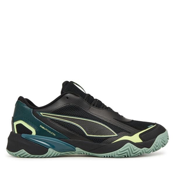 Buty halowe Puma. Czarne buty sportowe męskie Puma, bez wzorów, bez zapięcia. Za 278.99 zł.