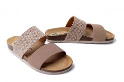 DR. BRINKMANN 700527-08 beige, klapki damskie. Brązowe klapki damskie Dr. Brinkmann, na lato, bez wzorów, ze skóry, bez obcasa, bez zapięcia. Za 174.17 zł.