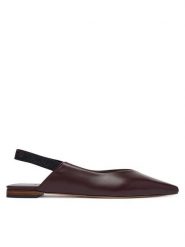 Max Mara Baleriny Mxacrea 2614521431600 Bordowy. Czerwone balerinki damskie Max Mara, bez wzorów, ze skóry, bez obcasa, bez zapięcia. Za 2,239.00 zł.