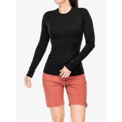 Bluza termiczna damska Smartwool Classic Thermal Merino BL Crew. Czarne bielizna sportowa damska Smartwool, xs, bez wzorów, bez ramiączek, bez kaptura. Za 413.99 zł.