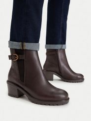 Lasocki Botki CEO-WI16-GAMMA-02 Brązowy. Brązowe botki damskie Lasocki, bez wzorów, ze skóry, bez obcasa, na słupku, bez zapięcia. Za 269.99 zł.