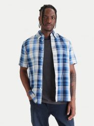 Tommy Hilfiger Koszula MW0MW43126 Niebieski Regular Fit. Niebieskie koszule męskie Tommy Hilfiger, m, bez wzorów, z bawełny, bez kołnierzyka, bez ramiączek. Za 409.99 zł.