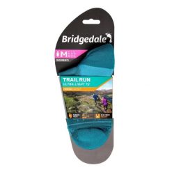 Skarpety do biegania Bridgedale UL T2 MERINO 3/4 LD. Zielone skarpetki damskie Bridgedale, bez wzorów, z elastanu. Za 88.47 zł.