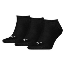 Skarpety Puma Unisex Sneaker Plain 3P. Czarne skarpetki damskie Puma, bez wzorów. Za 29.80 zł.
