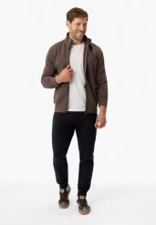 Spodnie dresowe N-KANTON. Czarne spodnie sportowe męskie Volcano, m, bez wzorów, z bawełny. Za 139.99 zł.