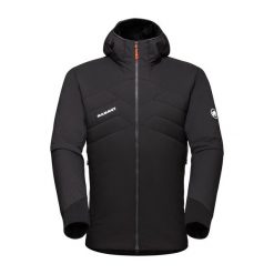 Kurtka puchowa męska Mammut Rime Light IN Flex Hooded. Czarne kurtki męskie Mammut, m, bez wzorów, z puchu, sportowe, bez kaptura. Za 1,023.00 zł.