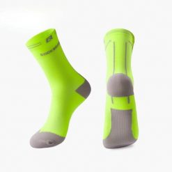 Skarpety rowerowe/sportowe unisex Rockbros 4900680 antybakteryjne. Brązowe skarpetki damskie ROCKBROS, bez wzorów, z materiału. Za 18.00 zł.