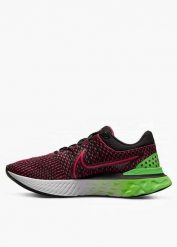 Buty do biegania męskie Nike React Infinity Run Flyknit 3. Czerwone buty sportowe męskie Nike, bez wzorów, bez zapięcia, do biegania. Za 523.99 zł.