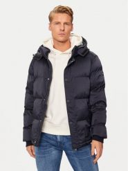 Guess Kurtka zimowa M4BL21 WGJ42 Granatowy Regular Fit. Niebieskie kurtki męskie Guess, na zimę, m, z aplikacjami, z syntetyku, bez kaptura. Za 668.50 zł.