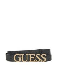Guess Pasek Damski BW9204 P5120 Czarny. Czarne paski damskie Guess, z aplikacjami, ze skóry. Za 119.99 zł.