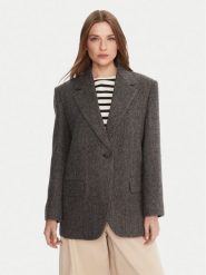 Weekend Max Mara Marynarka Tronto 2525046042 Szary Regular Fit. Szare marynarki i żakiety damskie Weekend Max Mara, bez wzorów, z wełny, bez kołnierzyka, bez ramiączek. Za 2,069.00 zł.