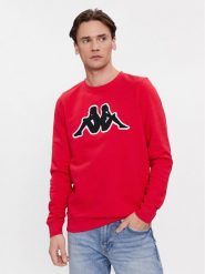 Kappa Bluza Airvit 3032BZ0 Czerwony Regular Fit. Czerwone bluzy męskie Kappa, m, bez wzorów, z bawełny, bez ramiączek, bez kaptura. Za 219.99 zł.
