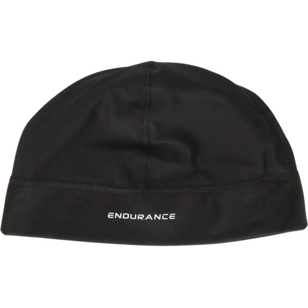 Czapka do biegania Endurance Warwick. Czarne czapki damskie Endurance, bez wzorów, z elastanu, sportowe. Za 112.50 zł.