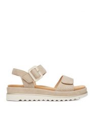 Remonte Sandały CEO-D3P53-62 Beżowy jasny. Brązowe sandały damskie Remonte, bez wzorów, ze skóry, bez obcasa, na płaskiej podeszwie, bez zapięcia. Za 379.99 zł.