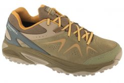 Buty trekkingowe męskie, Yokota 3 GTX. Brązowe trekkingi męskie Merrell, z materiału, przed kostkę, bez zapięcia. Za 614.00 zł.