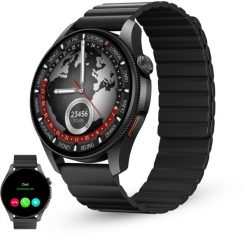 KSIX SMARTWATCH HORIZON, BLACK. Czarne zegarki smartwatch KSIX, bez wzorów. Za 486.78 zł.