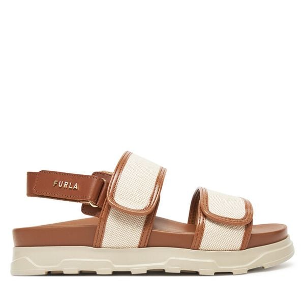 Sandały Furla. Sandały damskie Furla, bez wzorów, bez obcasa, na płaskiej podeszwie, bez zapięcia. Za 929.99 zł.
