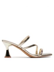 Aldo Klapki Jewella 13706602 Złoty. Żółte klapki damskie Aldo, bez wzorów, ze skóry, bez obcasa, bez zapięcia. Za 269.99 zł.