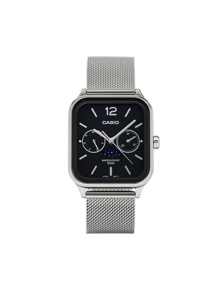 Casio Zegarek Classic MTP-M305M-8AVER Srebrny. Szare, analogowe zegarki męskie Casio, bez wzorów, srebrne. Za 489.99 zł.