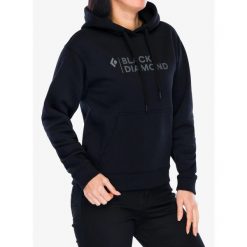 Bluza damska Black Diamond Mini Stacked Pullover Hoody. Czarne bluzy damskie Black Diamond, l, bez wzorów, sportowe, bez ramiączek, bez kaptura. Za 319.99 zł.