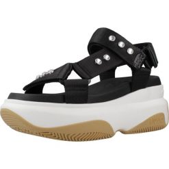 Sandały LIU-JO BA4025 TX05 Czarny. Czarne sandały damskie Liu Jo, bez wzorów, z tkaniny, bez obcasa, bez zapięcia. Za 530.99 zł.